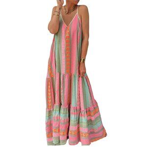 Elan Spaghetti Strap Maxi Swimsuit Cover Up Dress